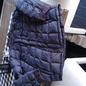 Men's down jacket extra large Eddie Bauer gray blue